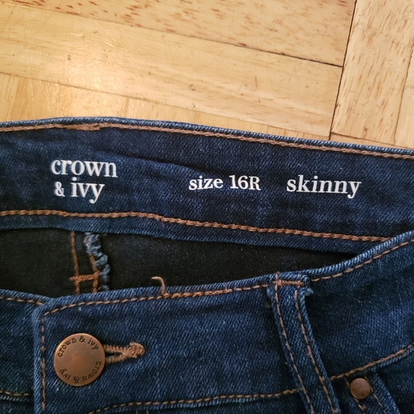 Crown &  ivy size 16R skinny - Picture 2 of 4